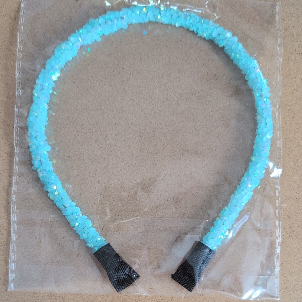 Turquoise Blue Sugar Head Band Accessory